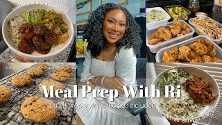 MEAL PREP WITH RI || BATCH PREP EDITION || HEALTHY AND DELICIOUS RECIPES || RECIPES INCLUDED