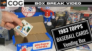 1983 Topps Baseball Cards Vending Box - Wade Boggs, Tony Gwynn, Ryne Sandberg rookies?