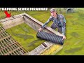 Trapping MONSTER Sewer Piranhas For My POND!