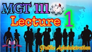 MGT 111 Lecture 1 Short VU Lectures