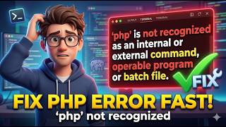 Fix 'php' is not recognized as an internal or external command Error Fast! #PHP #ErrorFix #CLI