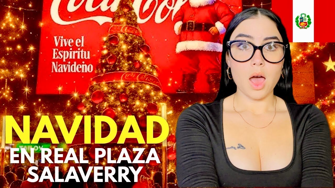 Cubana Reacciona a LA NAVIDAD EN REAL PLAZA SALAVERRY-Lima Perú| Encendido del Árbol🎄