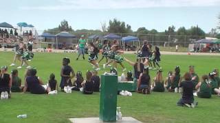 Ceres Seahawks JV Cheer halftime 2012