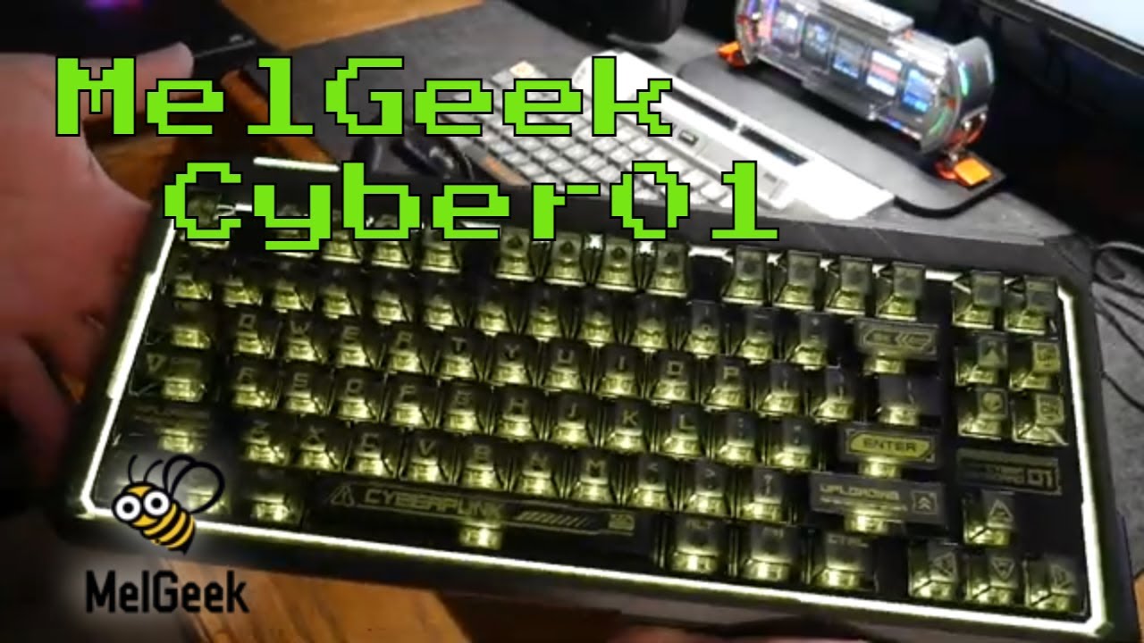 Melgeek Cyber01 Cyberpunk Magnetic Gaming Keyboard - YouTube