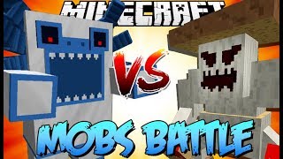 หัวหน้าเยติ vs เห็ดยักษ์กลายพันธุ์!? | Minecraft - Mobs Battle