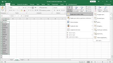 Aplicar formato condicional a valores duplicados en Excel