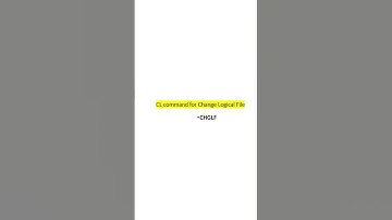 CL command for Change Logical File in IBM i AS400