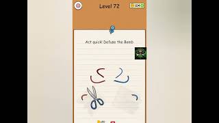 TRICKY BRAIN PUZZLE CHALLENGE LEVEL 72 WALKTHROUGH 