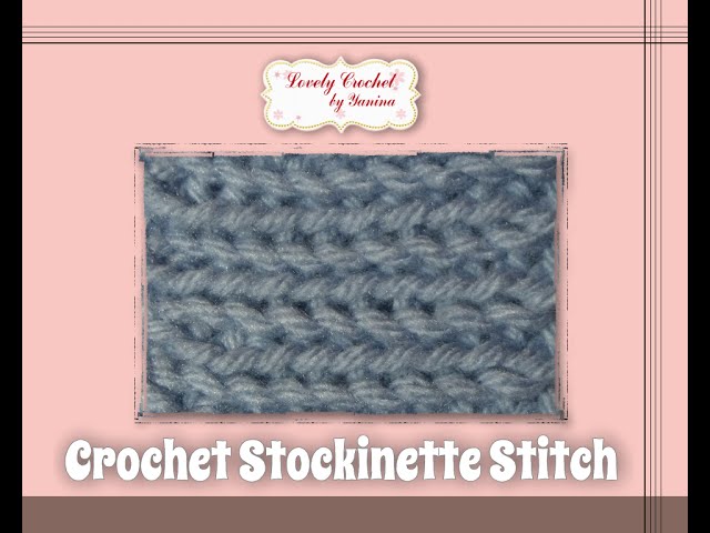 Crochet the knit stitch! Increase, decrease, flat AND in the round! (  Waistcoat / Split Stitch ) 