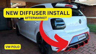 INSTALLING AFTERMARKET DIFFUSER | VW POLO | MK5