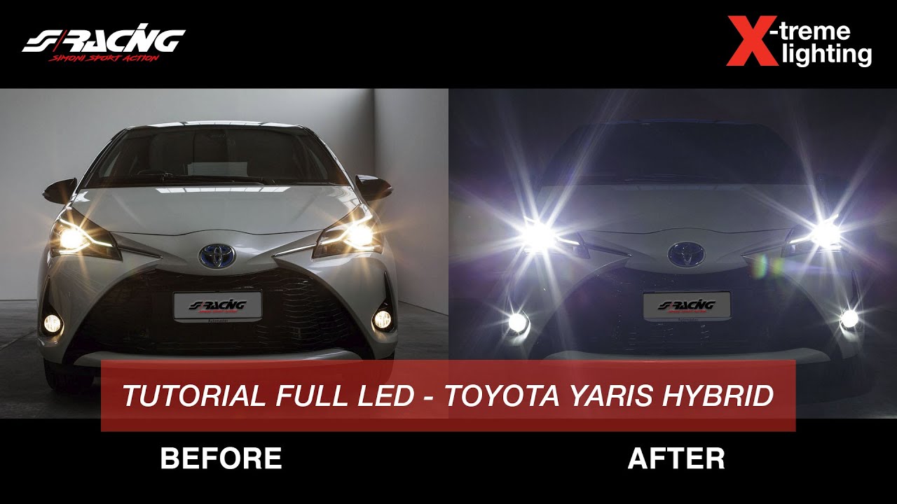 Luci  LED Bianco Caldo 2700K  piedi Yaris  Toyota anche hybrid  Foot DIY Toyota 