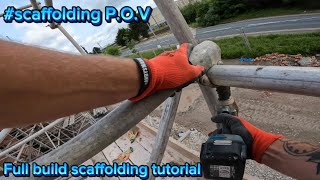 Full build scaffolding tutorial P.O.V #128 #scaffolding #educational #sitework #subscribe