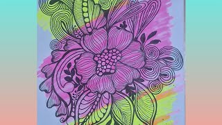 #pattern 68 zentangleart stepbystep for beginners #doodle#zen#zentangle#mandala#tangle#zentangleart