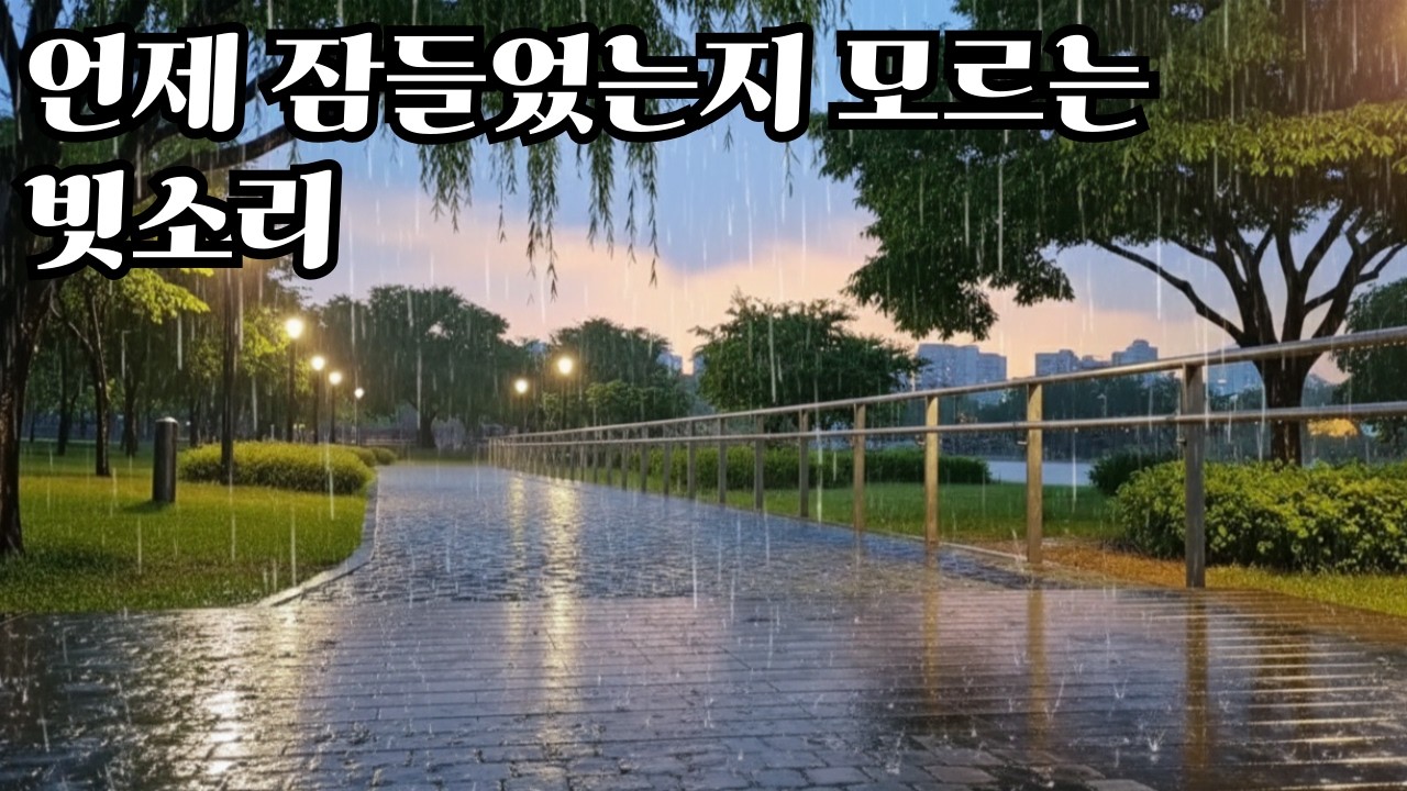 언제 잠들었는지 모르는 빗소리 #ASMR #rain #rainsounds