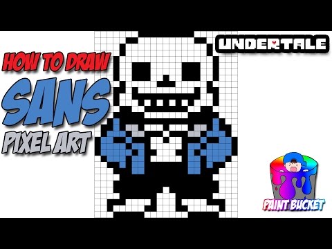 Sans (Pixel Art) - Grid Paint  Undertale pixel art, Pixel art