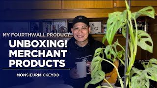 UNBOXING MY MERCHANDISE PRODUCTS FROM FOURTHWALL || MONSIEURMICKEYDD 
