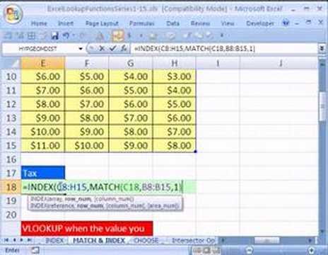 Excel Lookup Series #11: INDEX & MATCH functions Two 2 Way Lookup