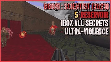 Doom: Scientist Map 5 : Reservoir (All Secrets / UV-Max) : 둠 과학자 _5 급수장