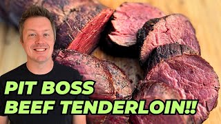Smoked BEEF TENDERLOIN on a PIT BOSS! | Pellet Grill Beef Tenderloin Reverse Seared