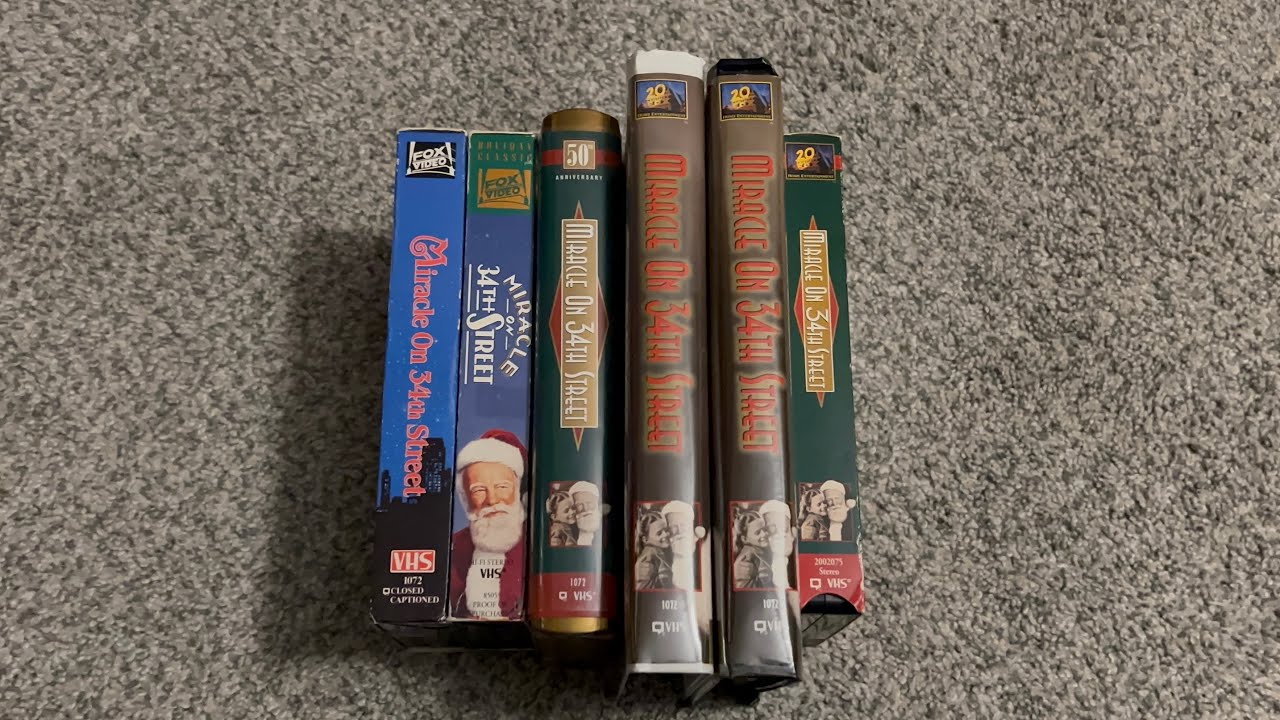 6 Different VHS Versions of Miracle On 34th Street (1947) - YouTube