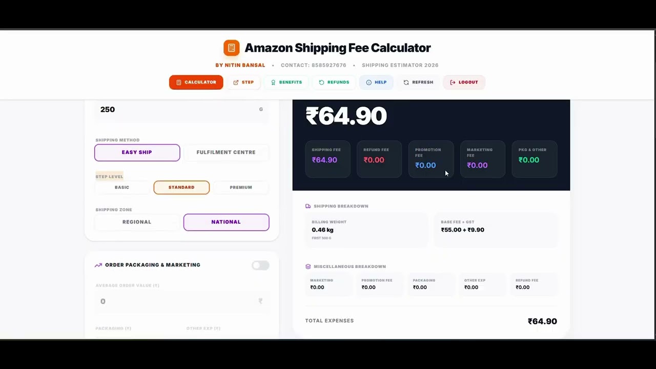 👉 Amazon Rate & Stock Update + Shipping Refund Fee Calculation (2026 ...
