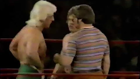 Ric Flair vs "Hacksaw" Brett Sawyer, Portland Wres...