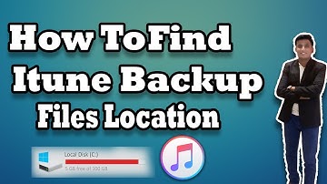 How To Find ITunes Backup Files Location On Windows 10/8/7|2019|Urdu/Hindi|