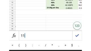 Personal Training Template Designed using mobile 📱 via google sheets.