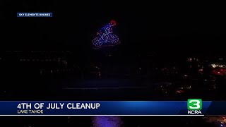 Ditching fireworks for drones: North Shore of Lake Tahoe sees less Fourth of July trash