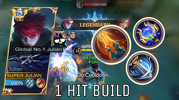 NEW ITEM IS CRAZY!! JULIAN BEST ONESHOT BUILD & EMBLEM SET FOR INCREDIBLE DAMAGE! ( must try) - MLBB