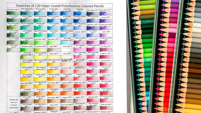 Faber-Castell Polychromos Artists' Color Pencils - Tin of 120 Colors -  Premium Quality Artist Pencils