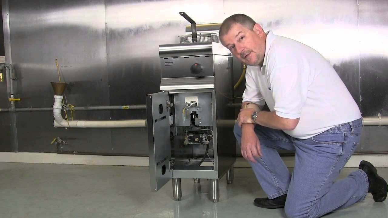 Lincat gas fryer valve set up - YouTube