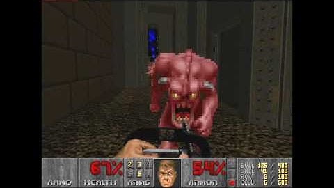Doom 2 Doom 2 Redux Level 12 UV with 98.65% in 33:16 (The factory, commentary)