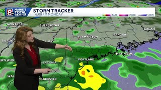 Rain increases across Maine Monday