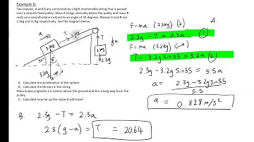 Pulleys 6 A Levels Maths Mechanics