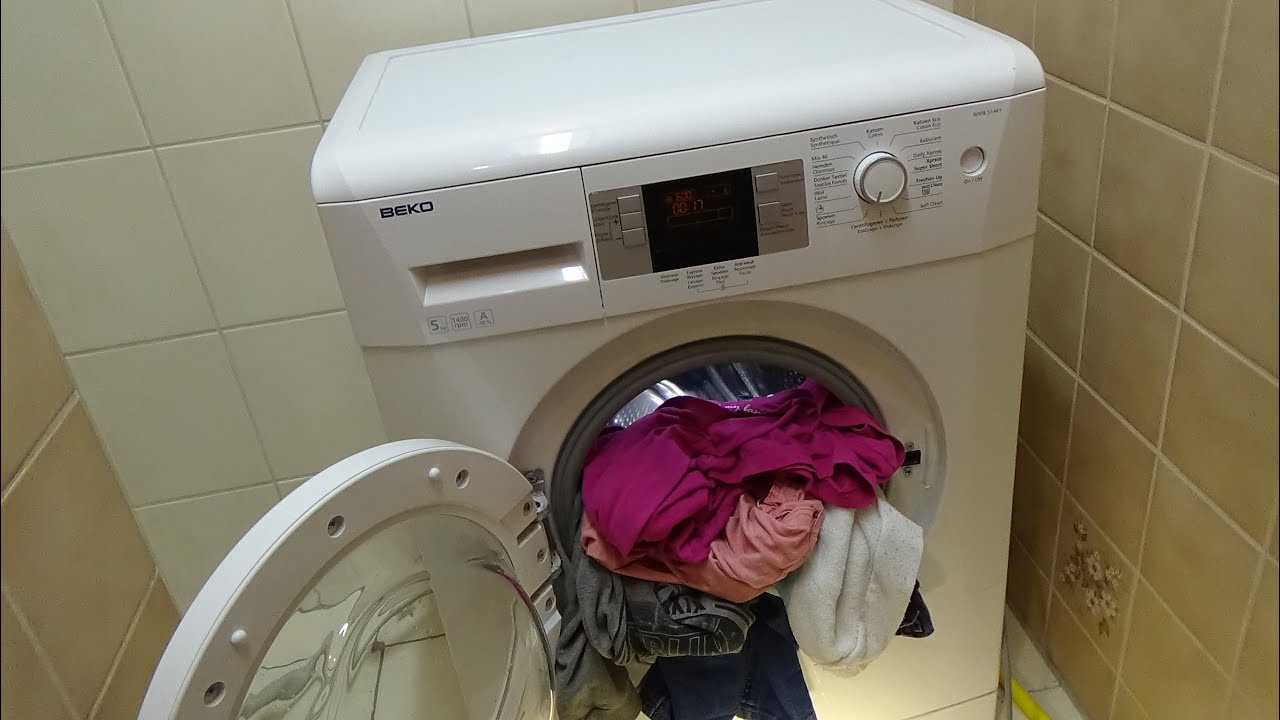 BEKO WMB 51441 washing machine, rinse program with 600 rpm centrifuge