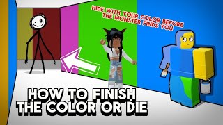 How to TERMINATE Color or Die | Roblox Game