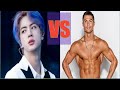 KIM SOEK-JIN BTS VS CRISTIANO RONALDO / who is Better? (siapa yang lebih keren ? )