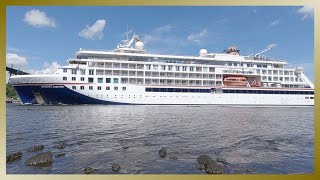 Vorbeifahrt der HANSEATIC INSPIRATION im Nord-Ostsee-Kanal am 27 Mai 2024