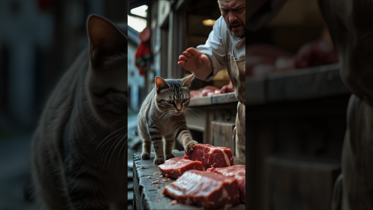 A Cat and Beggar Story #cat #aishorts #catvideo #hindistories #shortstory #viralshorts