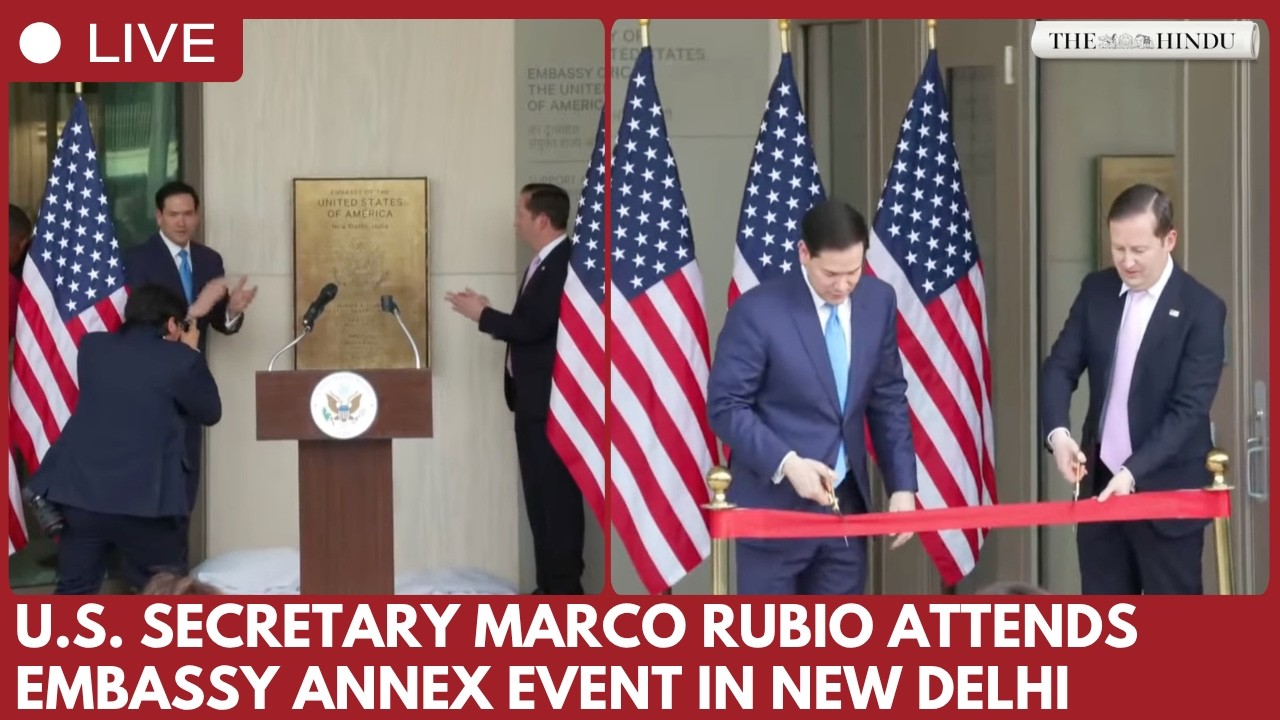 U.S. Secy of State Marco Rubio Speaks at U.S. Embassy Annex Dedication ...