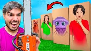 Hide And Seek In Cardboard Boxes With Brainrots
