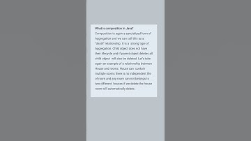 what is composition in java interview questions ❓#viral #education #shorts #short #shortvideo #easy