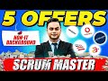 5 job offers scrum master interview questions and answers  scrum master interview questions