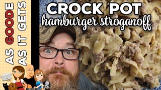 Hamburger Stroganoff Recipe {Stovetop OR Slow Cooker!} | Lil’ Luna