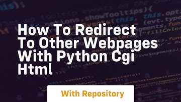 How to redirect to other webpages with python cgi html