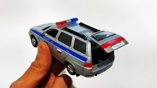 Про машинки. Купил Lada 111 (ВАЗ-2111) открываю полицейскую машину ДПС. Распаковка и обзор.