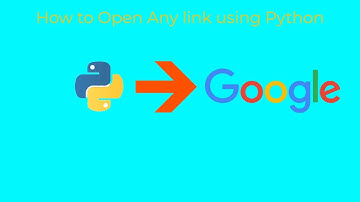 How to Open Website Using Python| First Video