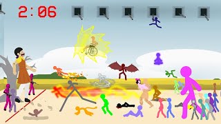 Stickman in Squid Game (green light red light)