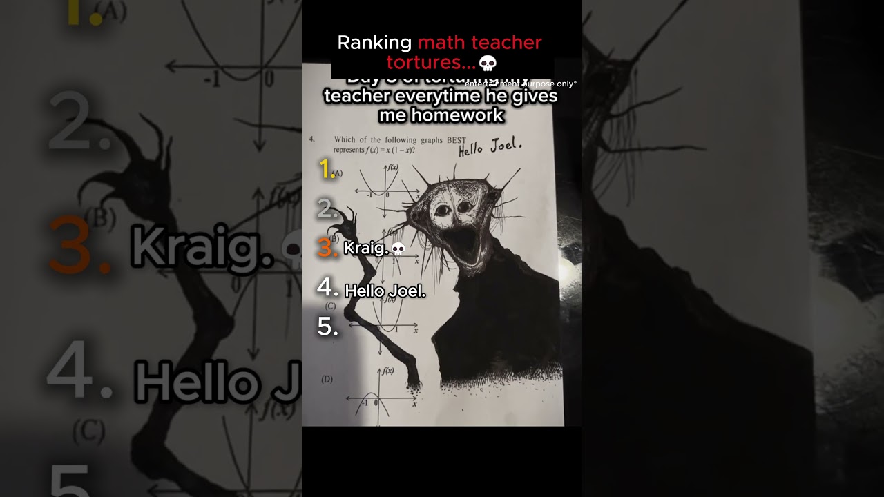 Ranking math teacher tortures...                           